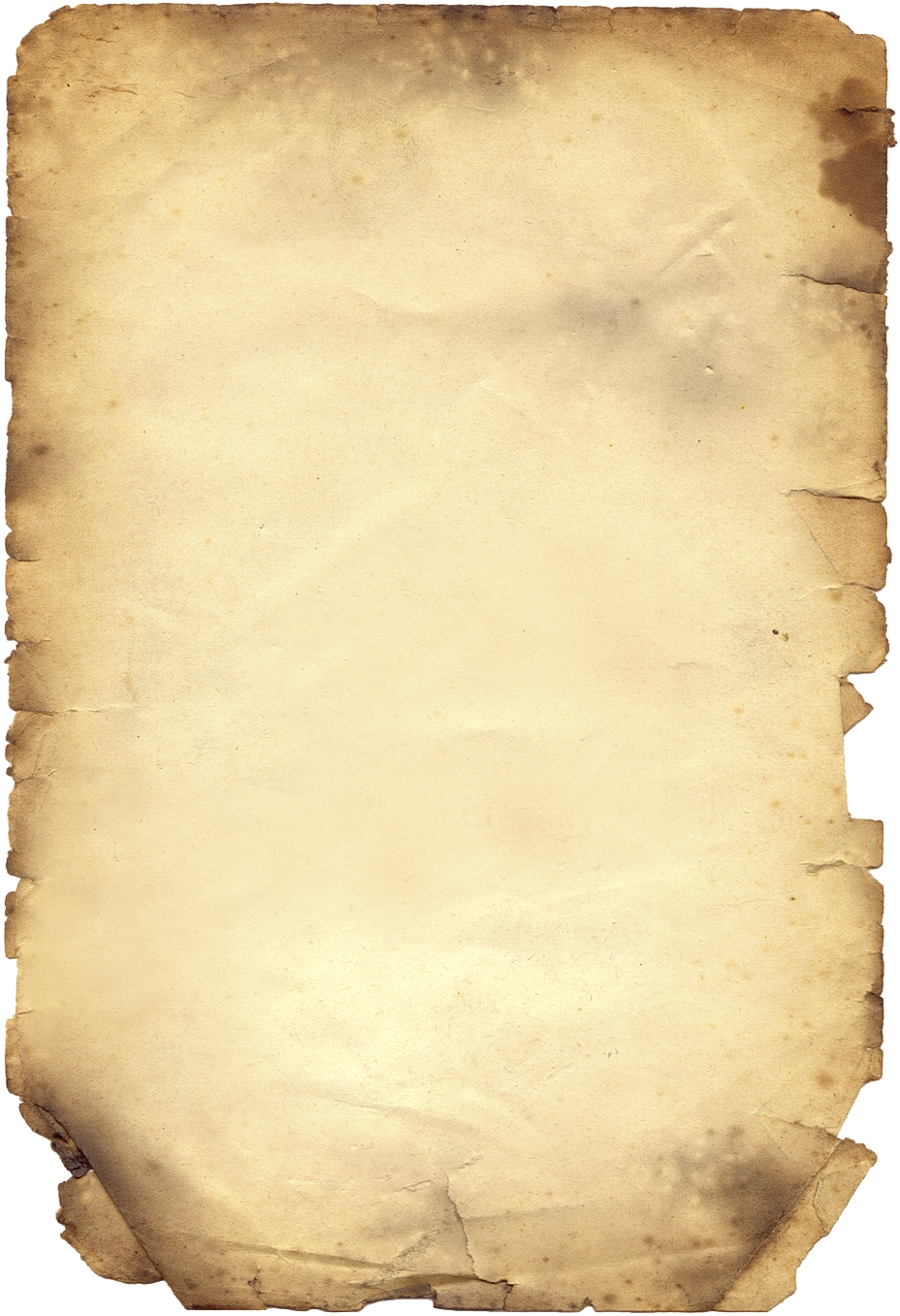 Old Parchment Paper Clipart (979x1375), Png Download