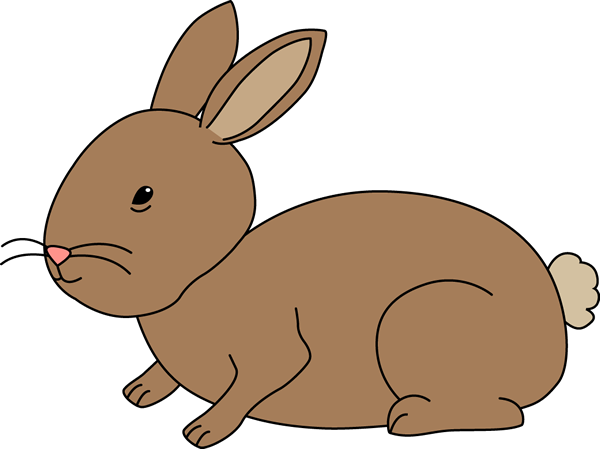 Rabbit Clipart - Transparent Background Rabbit Clipart (600x449), Png Download