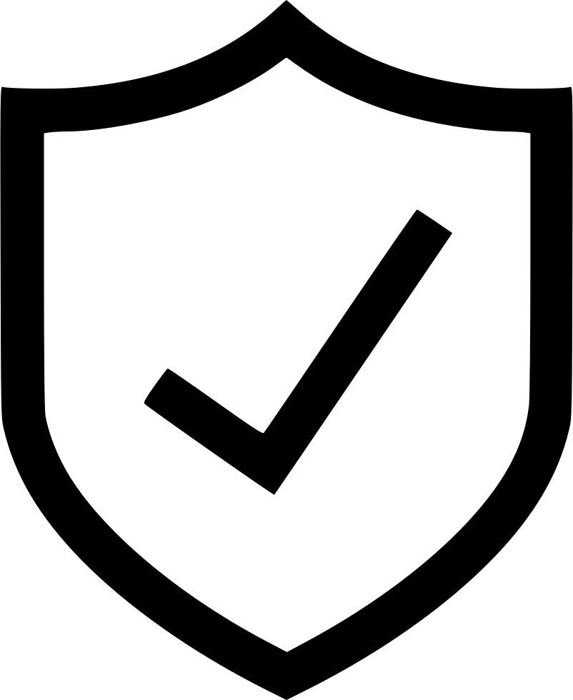 Online Home Certified Check Mark Comments - Shield With Check Mark (802x980), Png Download