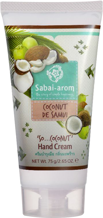 Sabai-arom Coconut De Samui 'so...coconut' Hand Cream (1100x1100), Png Download