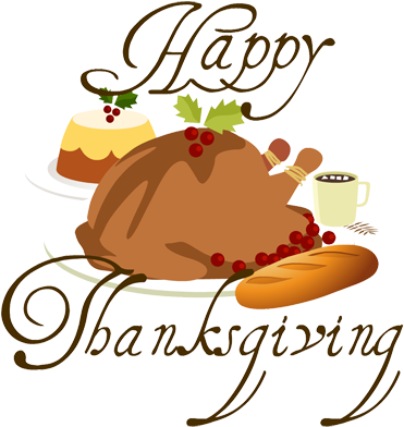 Happy Thanksgiving - Happy Thanksgiving Turkey Dinner (400x400), Png Download