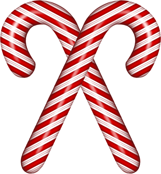 Watercolor Peppermints Candy Cane Clip Art Winter Clipart - Candycane On Transparent Background (554x600), Png Download