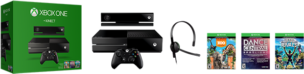 Xbox One With Camera (620x349), Png Download