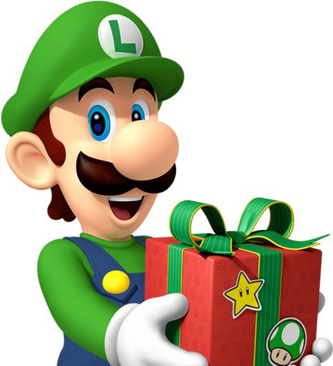 Luigi Gift - Wired Fight Pad For Wii U: Luigi - Game (524x527), Png Download