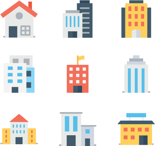 Free Icons Designed By Vectors Market Flaticon - Building Icon Colour Png (600x564), Png Download