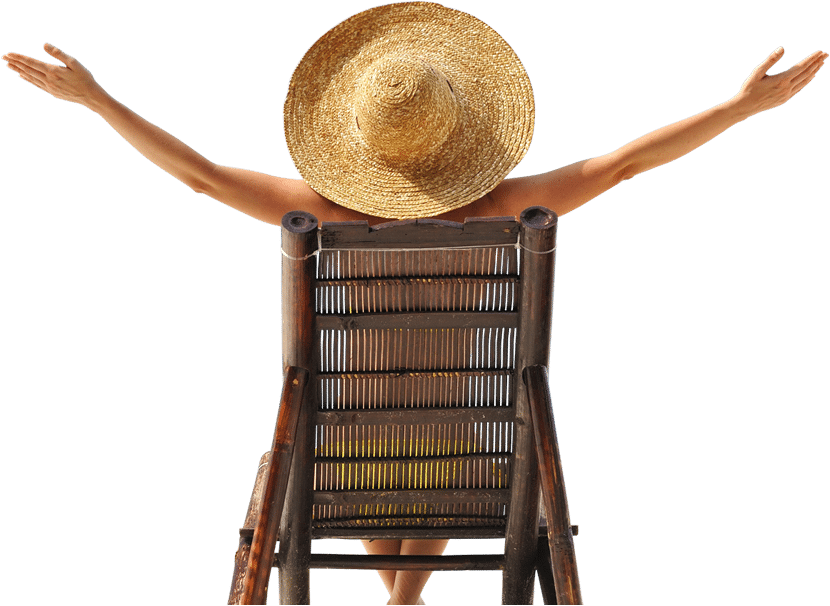 Woman - Beach (840x610), Png Download