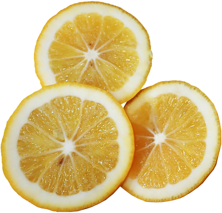 Fruit, Lemon, Slices, Citrus, Juicy, Vitamins - Lemon (761x720), Png Download
