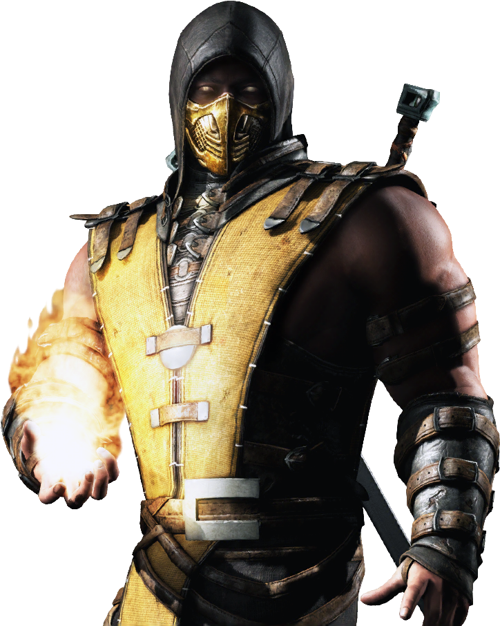 Mortal Kombat Scorpion Png Clipart Library Download - Scorpion Mortal Kombat X Png (758x937), Png Download