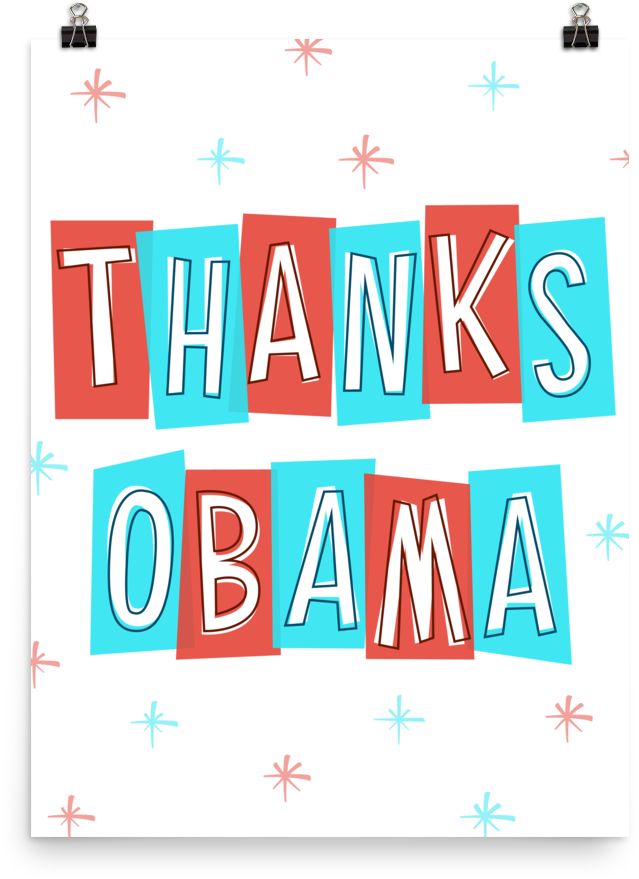 Posters Thanks Obama 4 Mockup Transparent (1000x1000), Png Download