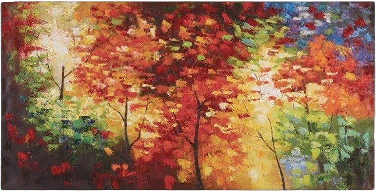 Bright Foliage Canvas Wall Art (798x798), Png Download