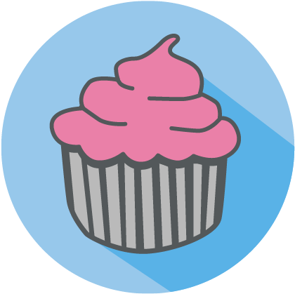 Cupcakes Archives The Lucky - Cupcake (475x466), Png Download