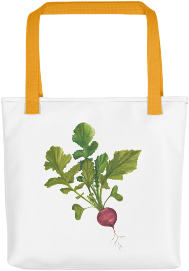 Radish Watercolor Tote Bag - Cute Monster Tote Bag (600x600), Png Download