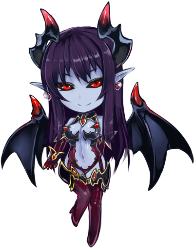 Anime Demon Png - Demon Anime Girl Png (425x548), Png Download