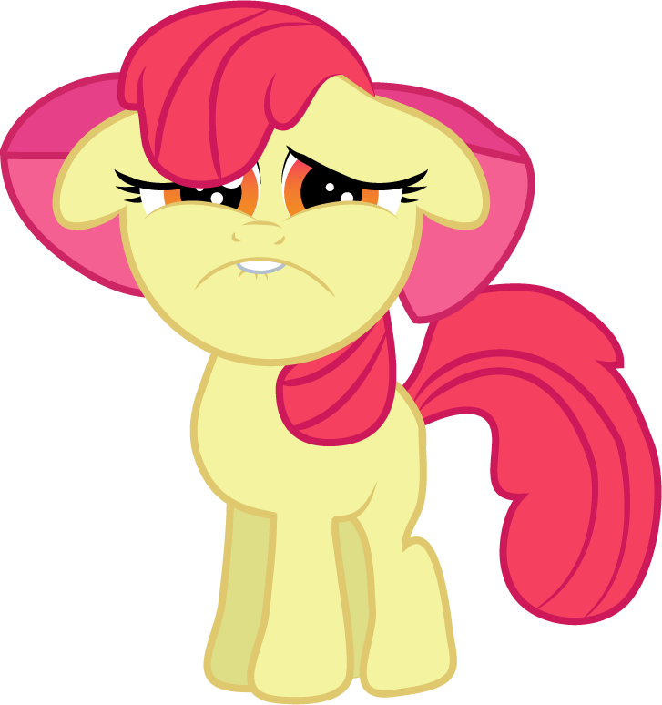 R/mylittlepony Emote And Flair Suggestion Thread Reborn - Mlp Apple Bloom Sad (727x774), Png Download