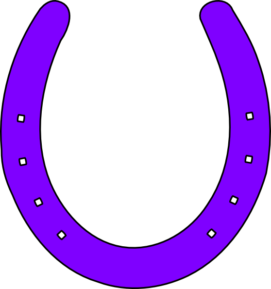 Download Horseshoe Border Clipart - Purple Horseshoe Clipart PNG 