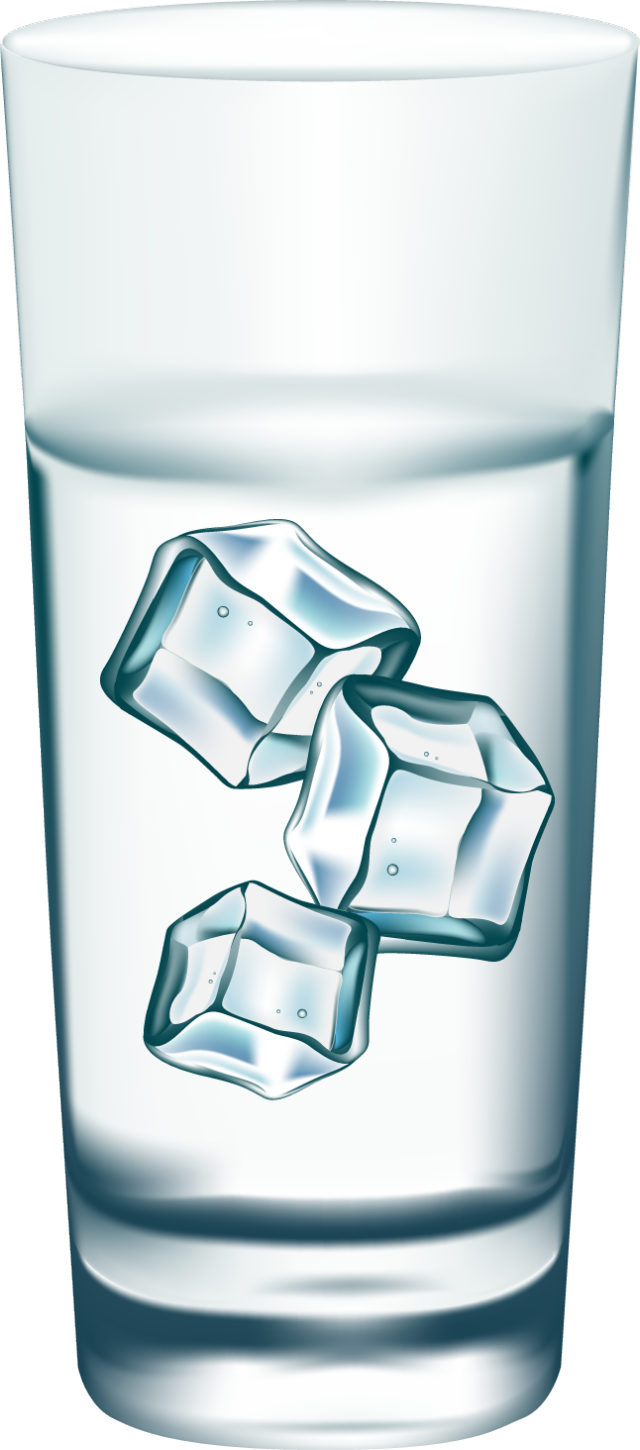 Water Glass Png - Ice In Glass Png (640x1450), Png Download