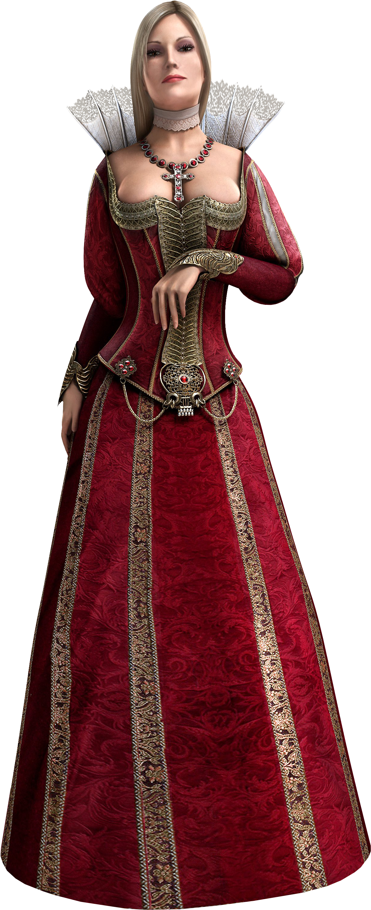 Acb Lucrezia Render - Lucrezia Borgia Ac Brotherhood (1281x3065), Png Download