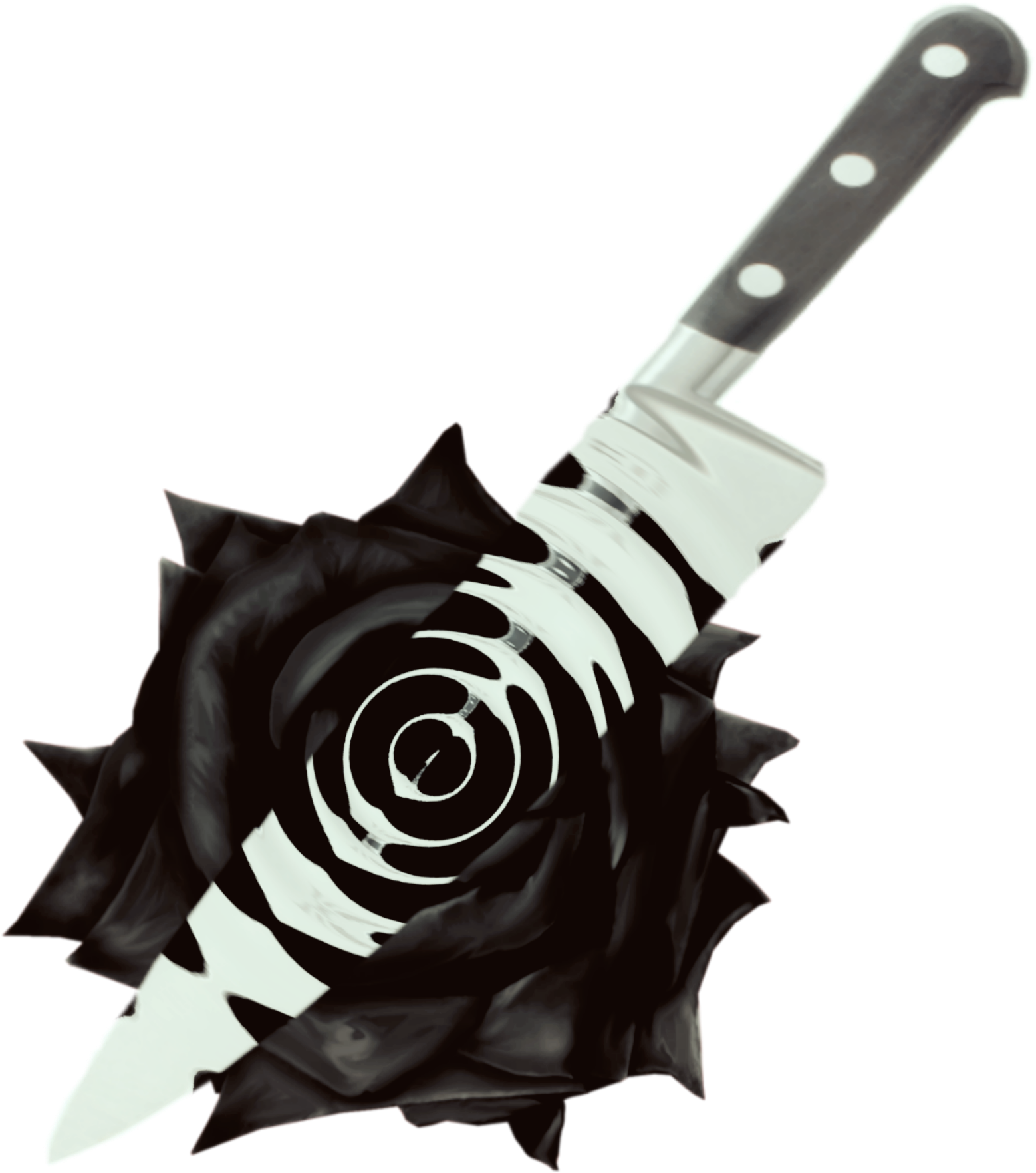 Download Eagle Transparentpng Picsart Knife Png Png - Rose (2289x2289), Png Download