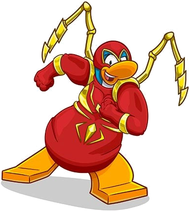 Iron Spider - Club Penguin Iron Spider (417x461), Png Download