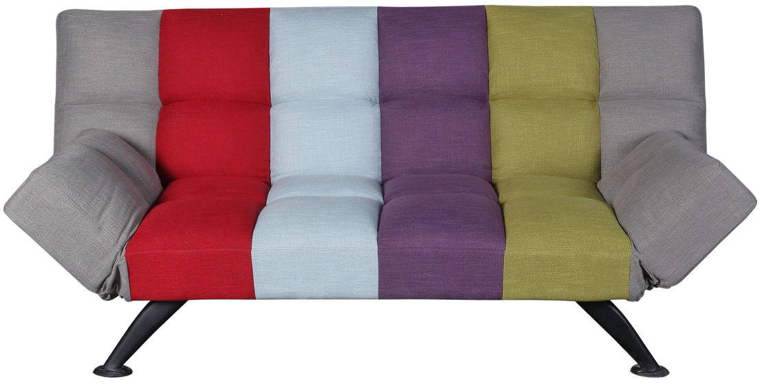Sofa Bed Png File - Multi Coloured Sofa Bed (1200x1200), Png Download