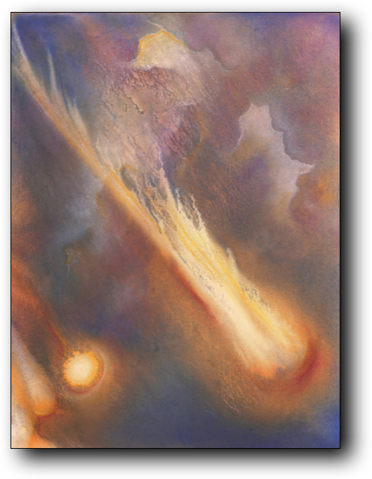 Shooting Star - Visual Arts (530x682), Png Download