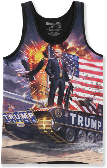 Donald Trump - Gold Plated - Trump Tank Shirt (600x600), Png Download