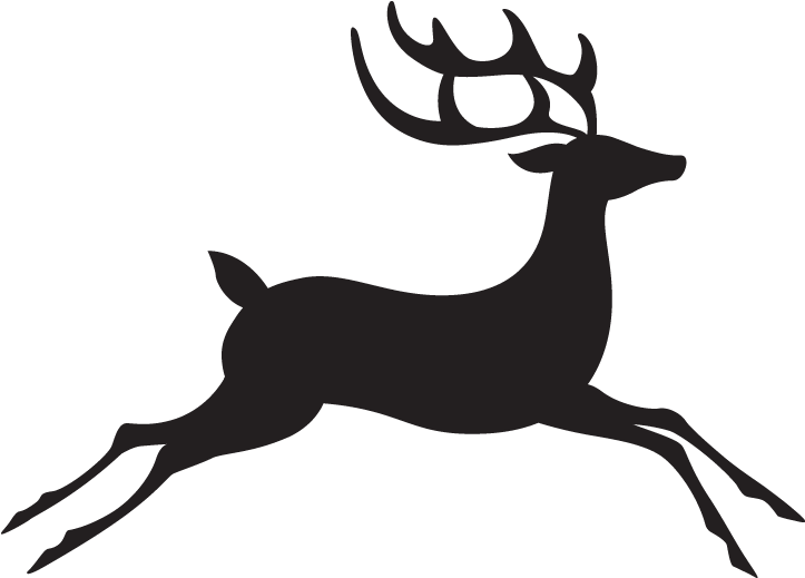Reindeer Silhouette Png - White Reindeer Png (722x700), Png Download