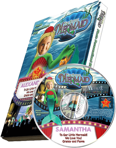 Little Mermaid Dvd - Little Mermaid Photo Personalized Dvd (500x500), Png Download