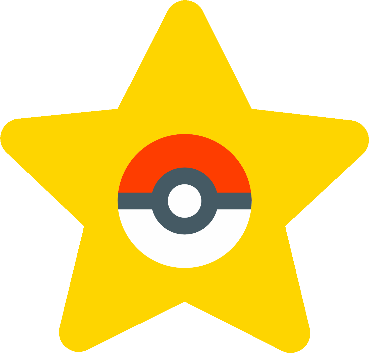 Stars Doodle Png Clipart Library Stock - Pokemon Icon (1600x1600), Png Download