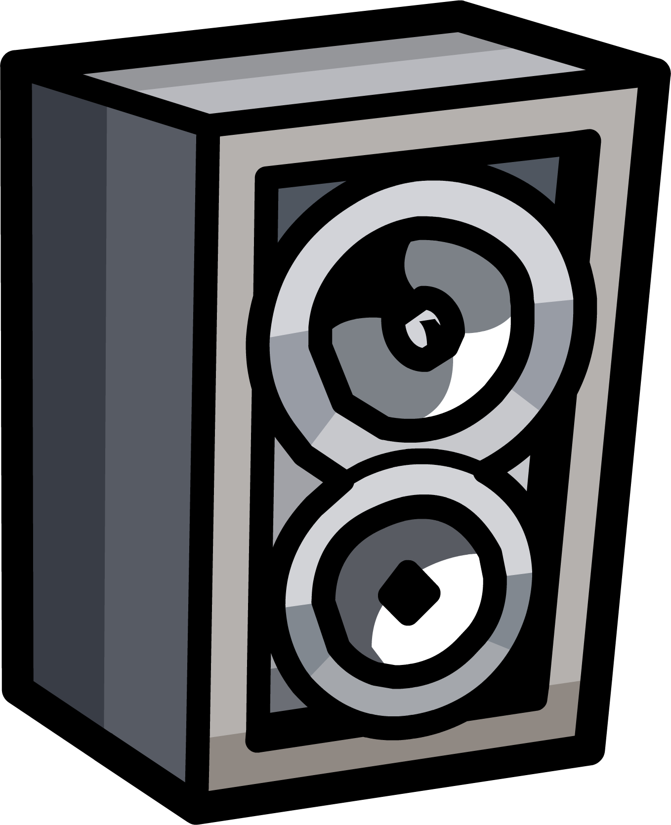 Wall Speaker - Png - Club Penguin Wall Speaker (1358x1670), Png Download