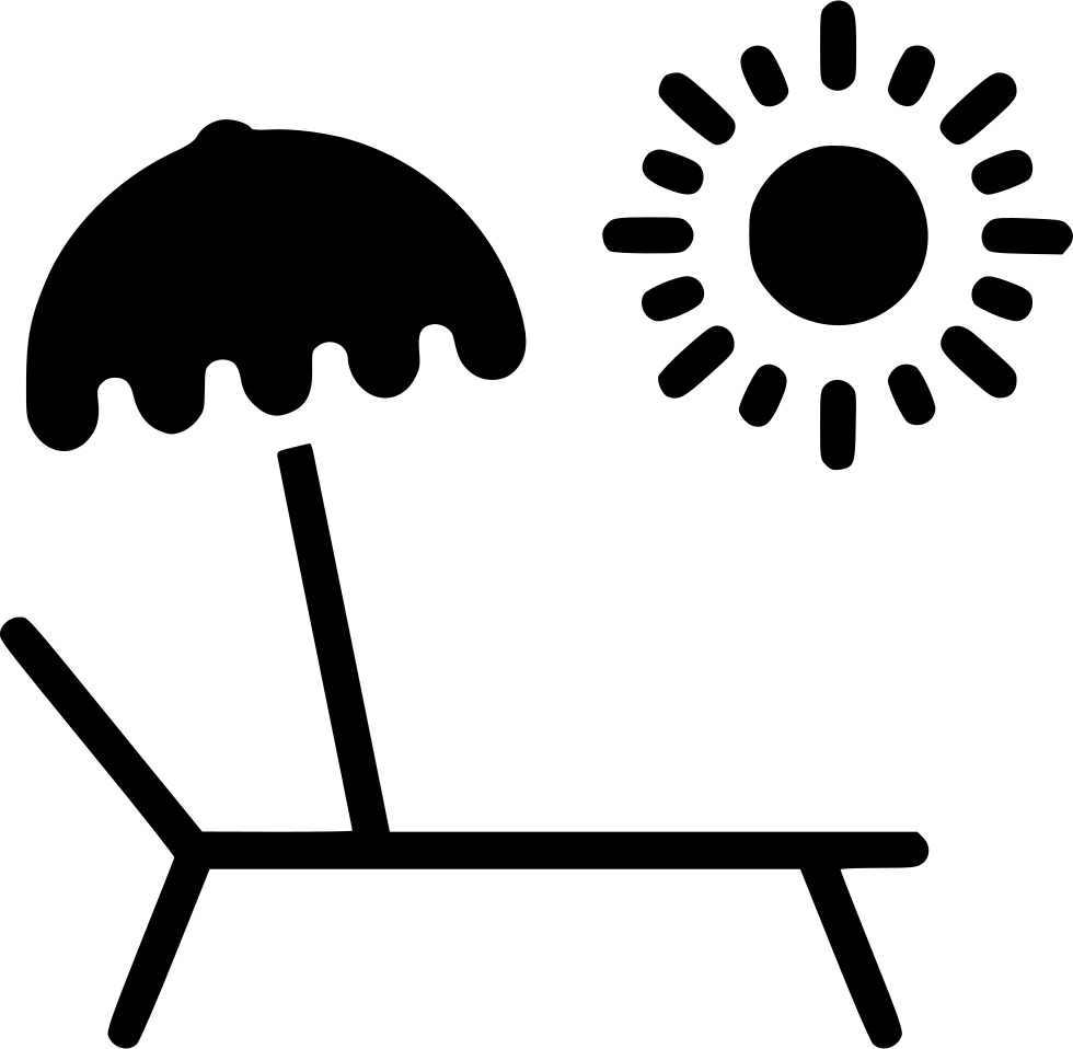 Chilling Chill Pool Side Swimming Umbrella Summer Comments - Sun Painted On Wall (980x958), Png Download