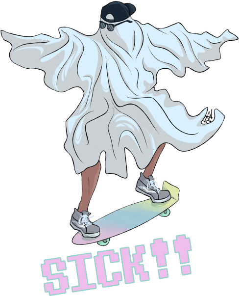 Skateboard Tumblr Png (500x639), Png Download