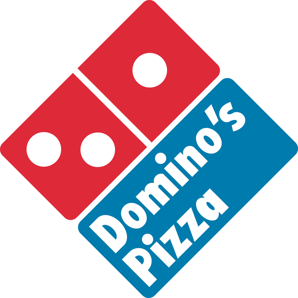 The Combination Mark - Dominos Pizza Logo Png (1000x1000), Png Download