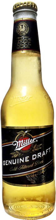 Miller Genuine Draft Bottle - Miller Genuine Draft (450x800), Png Download