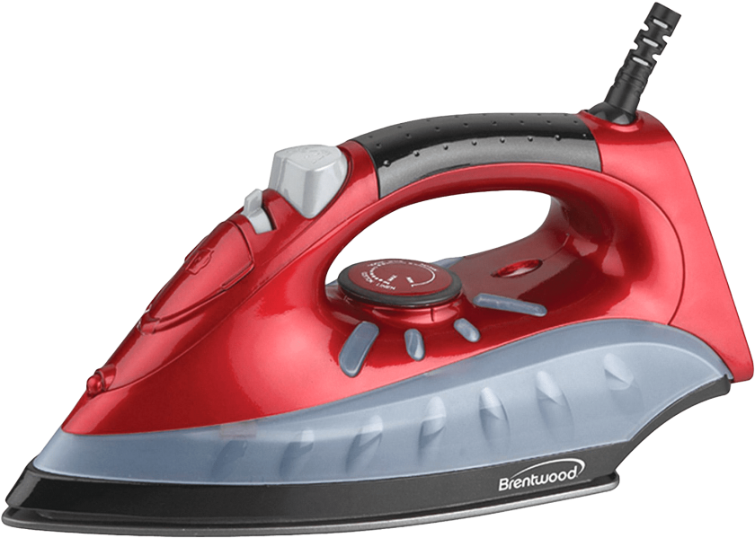 Free Png Iron Box Png Images Transparent - Brentwood Mpi-61 Red Non-stick Steam/ Dry/ Spray Iron (850x631), Png Download