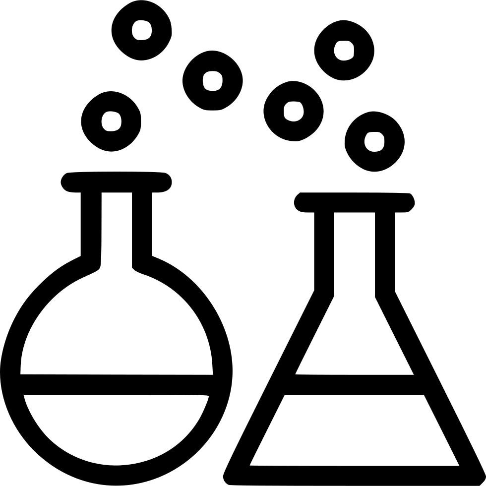 Chemical Reaction Test Lab Conical Flask Beaker Comments - Chemical Icon Png (980x980), Png Download