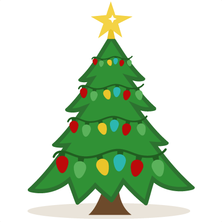 Pretty Clipart Christmas Tree - Simple Christmas Tree Clipart (432x432), Png Download