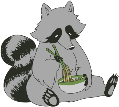 28 Collection Of Raccoon Drawing Tumblr - Raccoon Drawing (500x500), Png Download