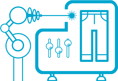 Laser Icon - Icono De Empresa Textil (550x400), Png Download