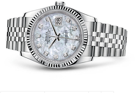 Rolex Datejust 116234-0078 Swiss Automatic Watch Mop - Rolex Oyster Perpetual Day Date Bicolor (521x385), Png Download