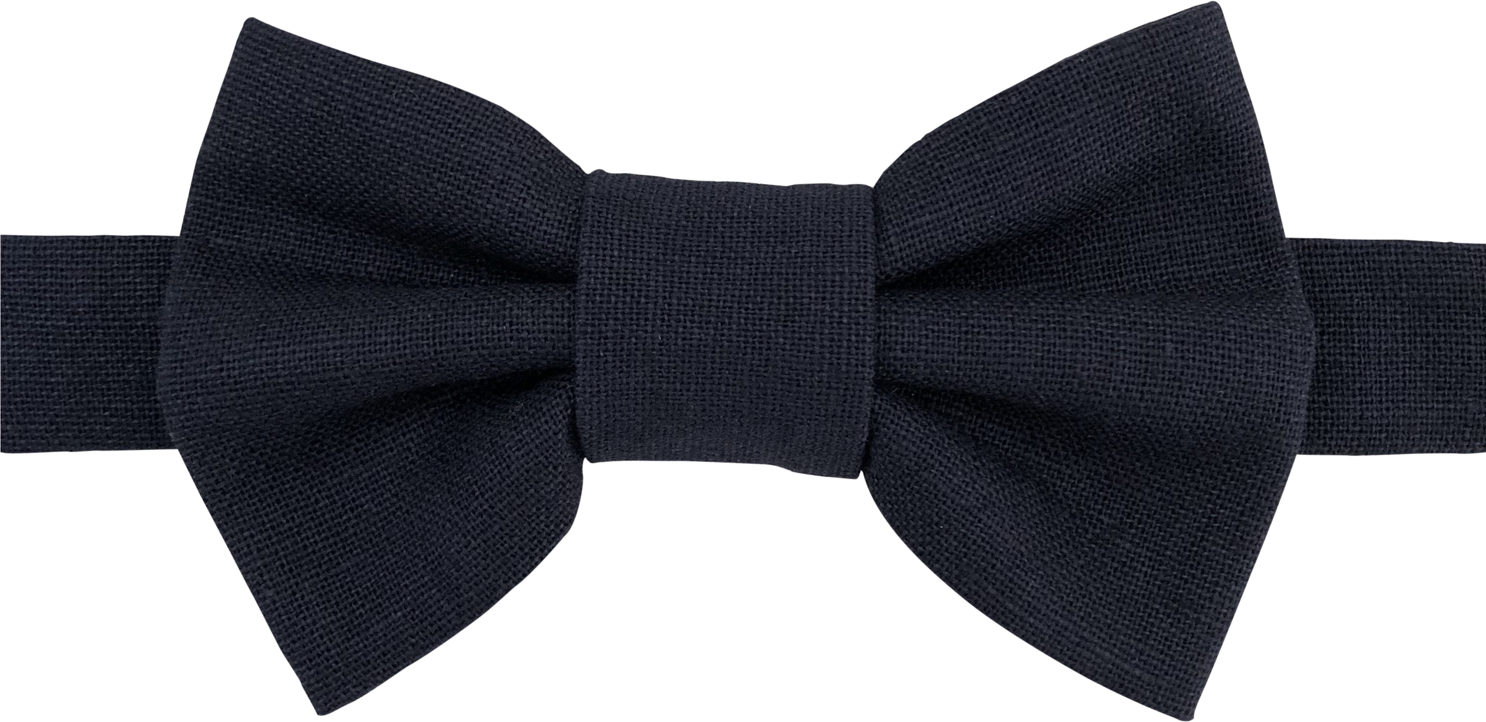Image Of Navy Linen Bow Tie - Necktie (3024x3024), Png Download