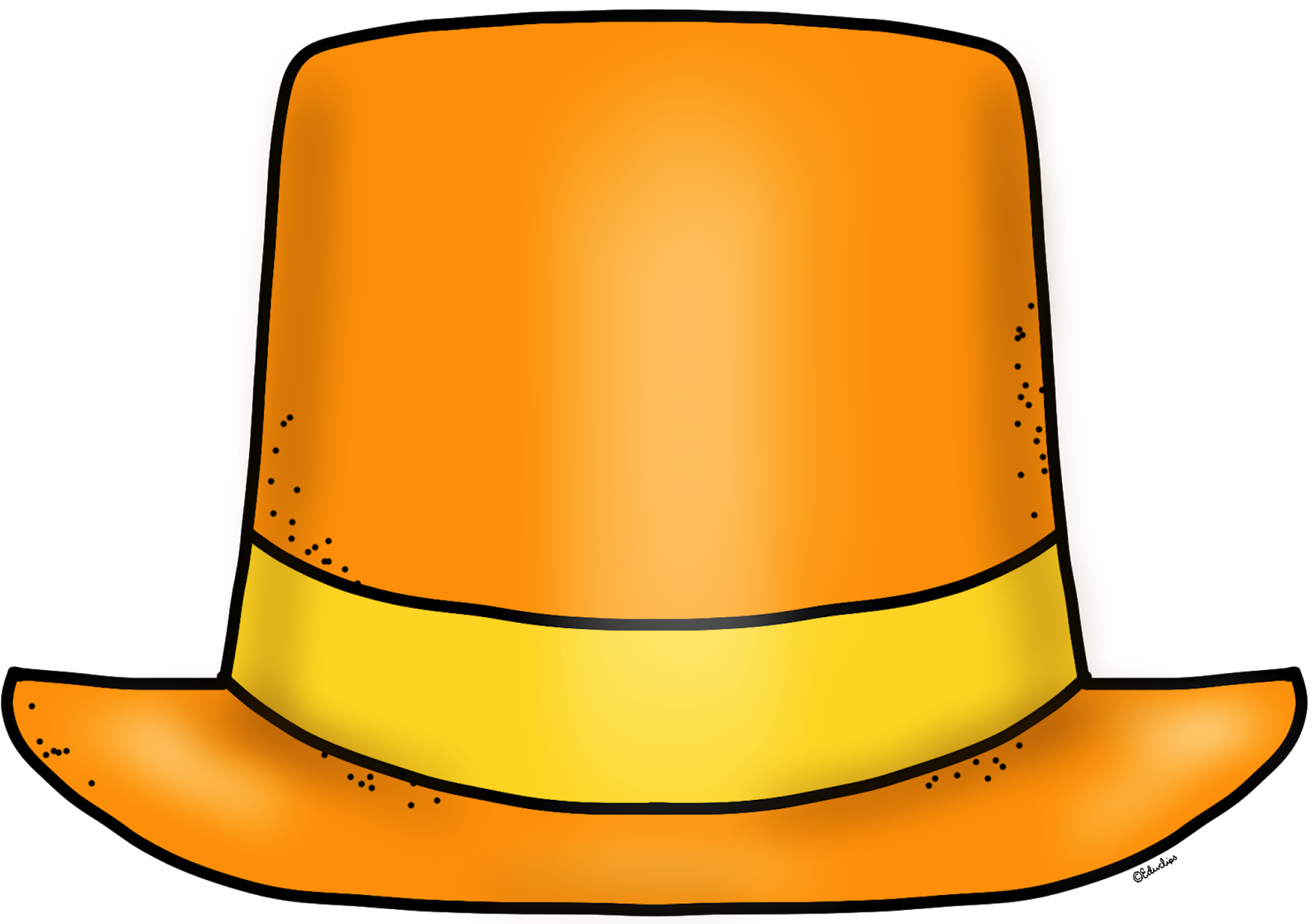 {free} Blank New Year Top Hat Clip Art - Clip Art (1600x1116), Png Download