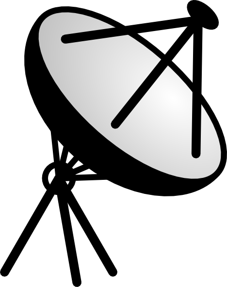 Dish Antenna Clip Art (468x592), Png Download