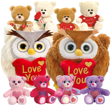Soft Toys - Adoraball Owl Plush Toy Cream (500x500), Png Download