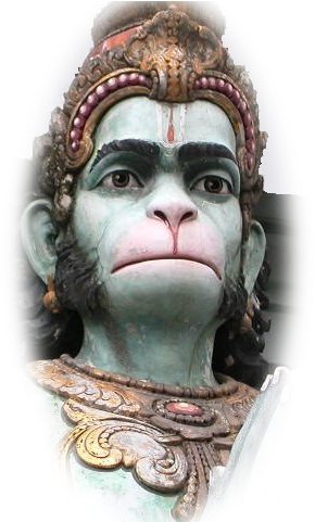 Hanuman, The Monkey Superman - Bust (297x480), Png Download