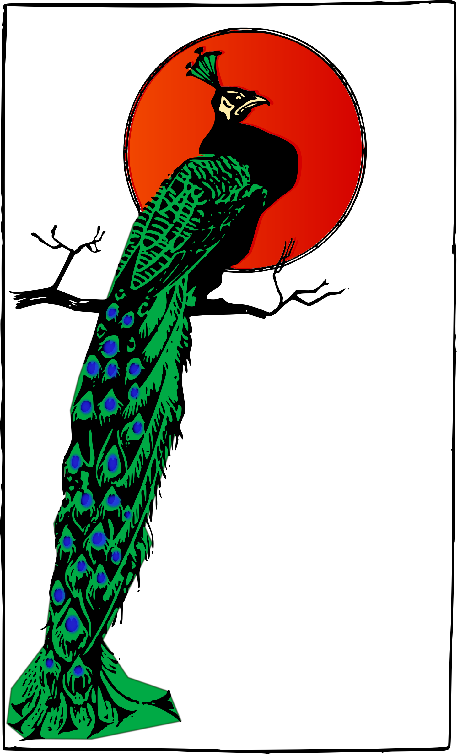 This Free Icons Png Design Of Angry Peacock (1456x2400), Png Download