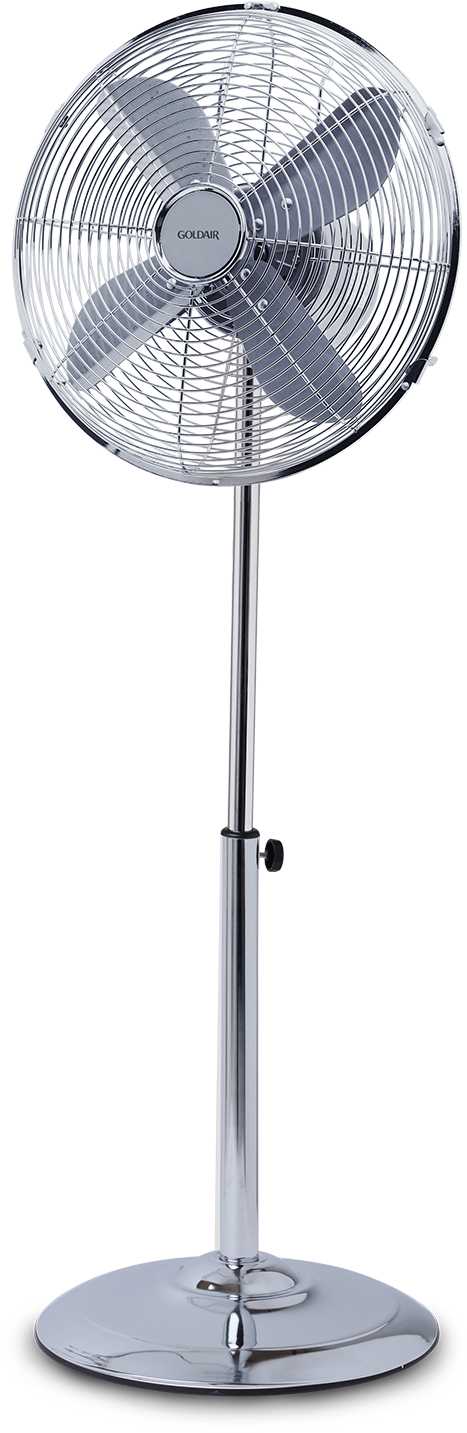 40cm Chrome Pedestal Fan (620x1550), Png Download