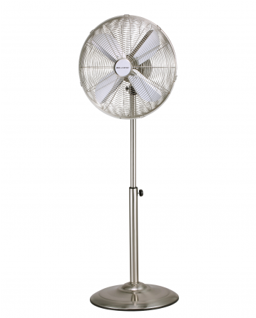 Ellington 16" Plated Electric Standing Fan - Fan (550x445), Png Download