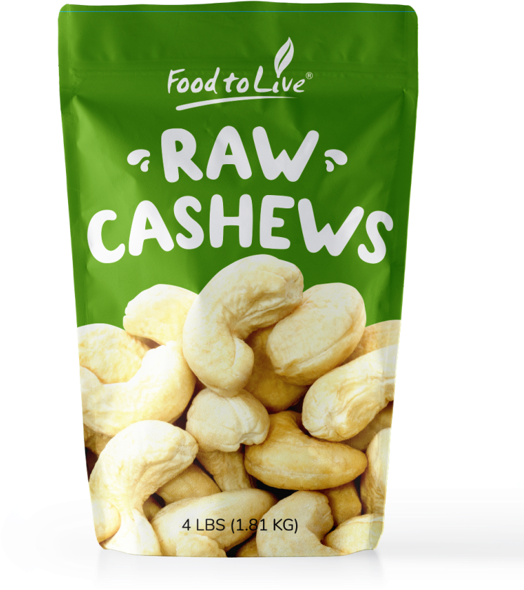 54 650108 Raw Cashews 03 Jul 2017 - Food To Live Brazil Nuts (whole, Shelled, Raw, Unsalted, (795x960), Png Download