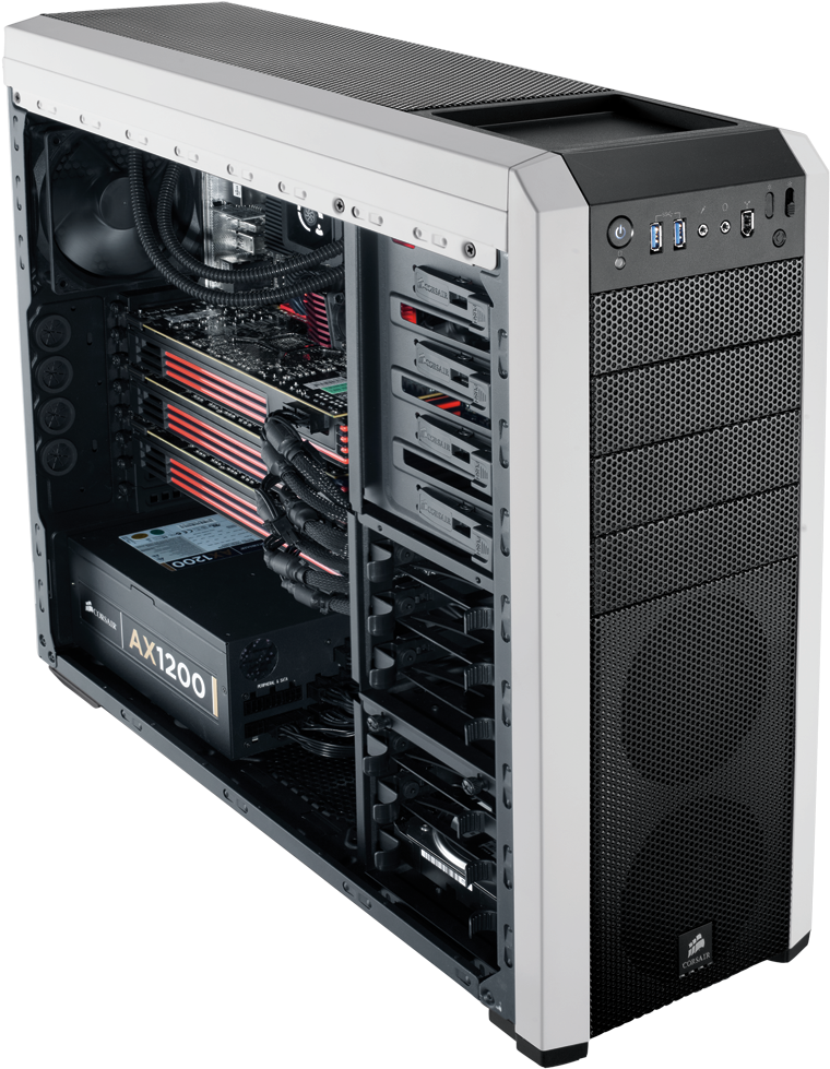 Case - Corsair Carbide 500r White (800x1035), Png Download